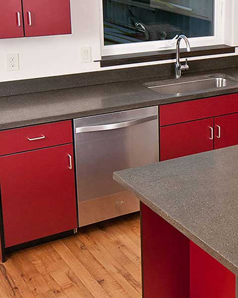 GeoMatrix fly ash and glass countertops